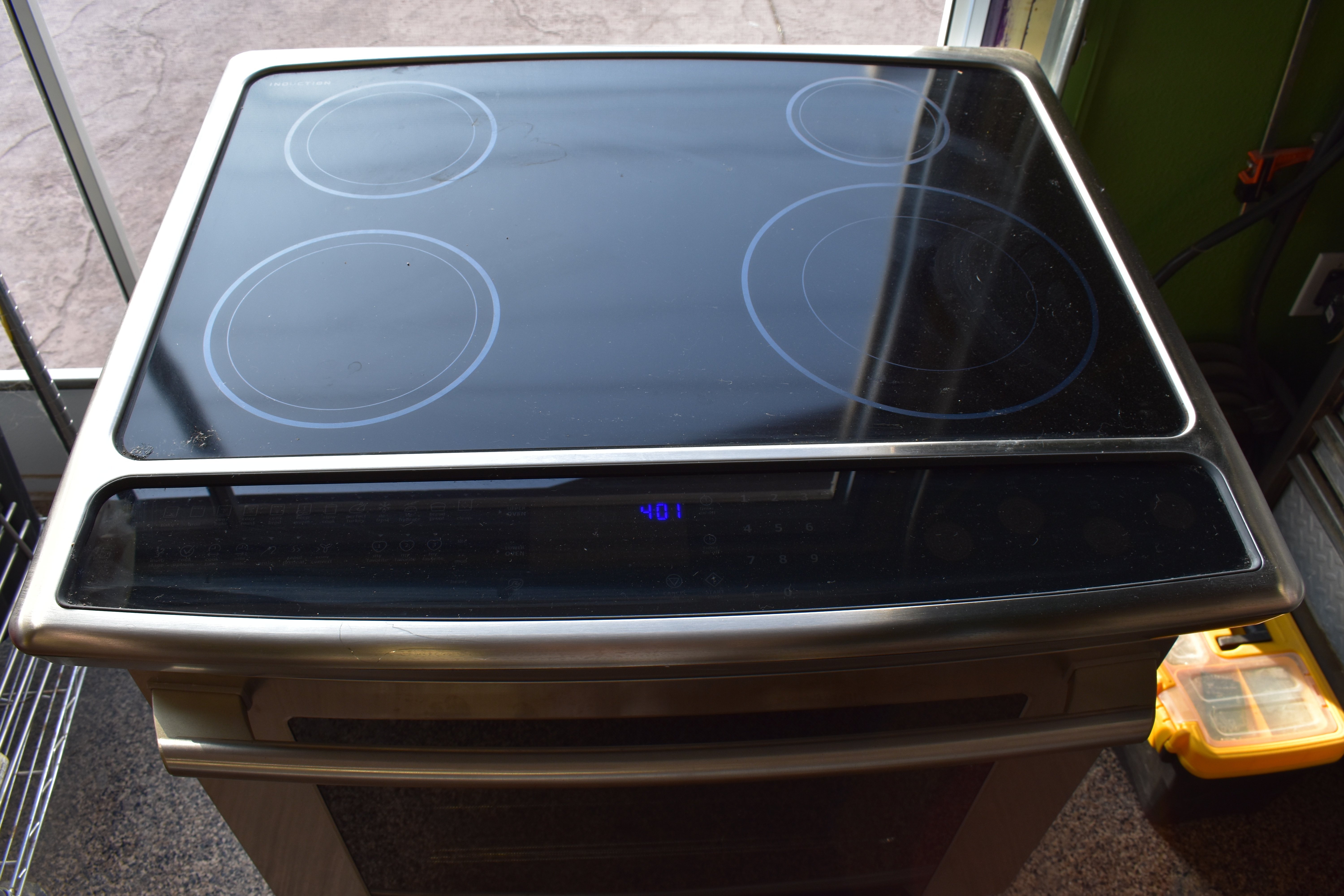an induction cooktop