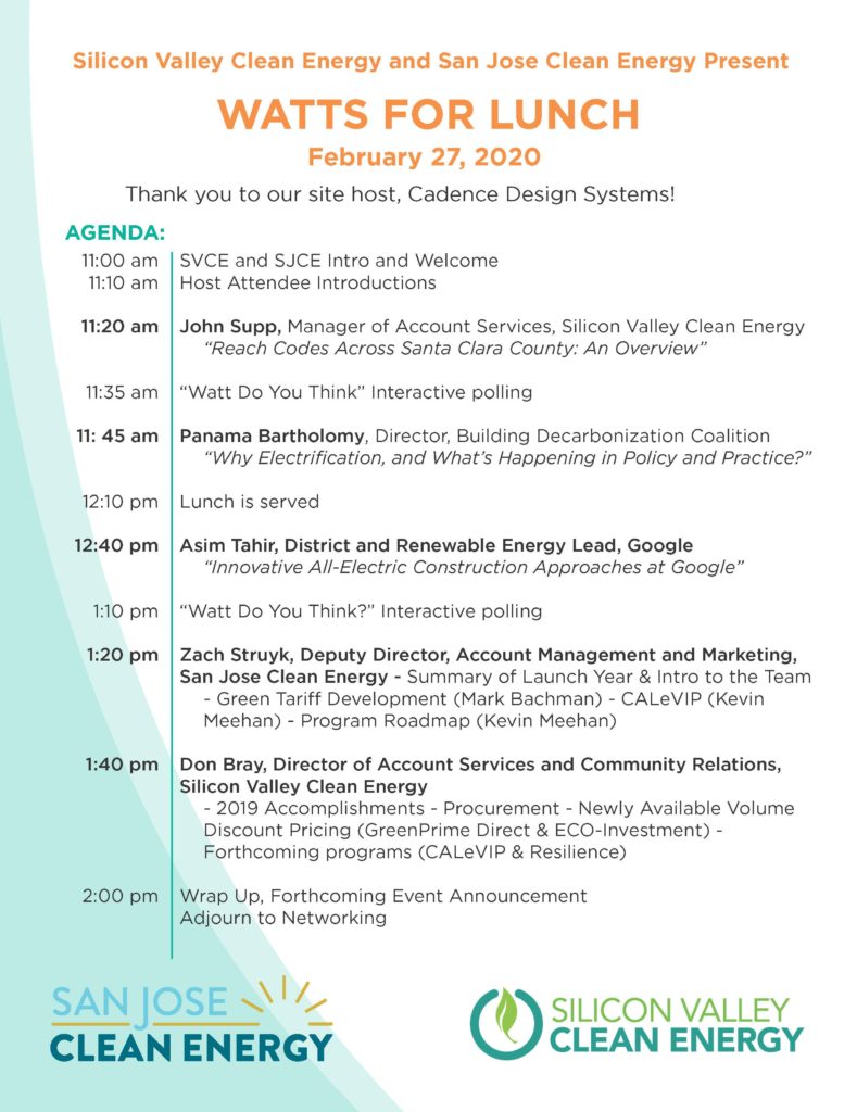 Watts for Lunch Agenda_February 2020v3 chương trình nghị sự của Watts for Lunch, để được hỗ trợ về khả năng tiếp cận hãy liên hệ SVCE