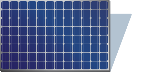 Illustration of a solar panel