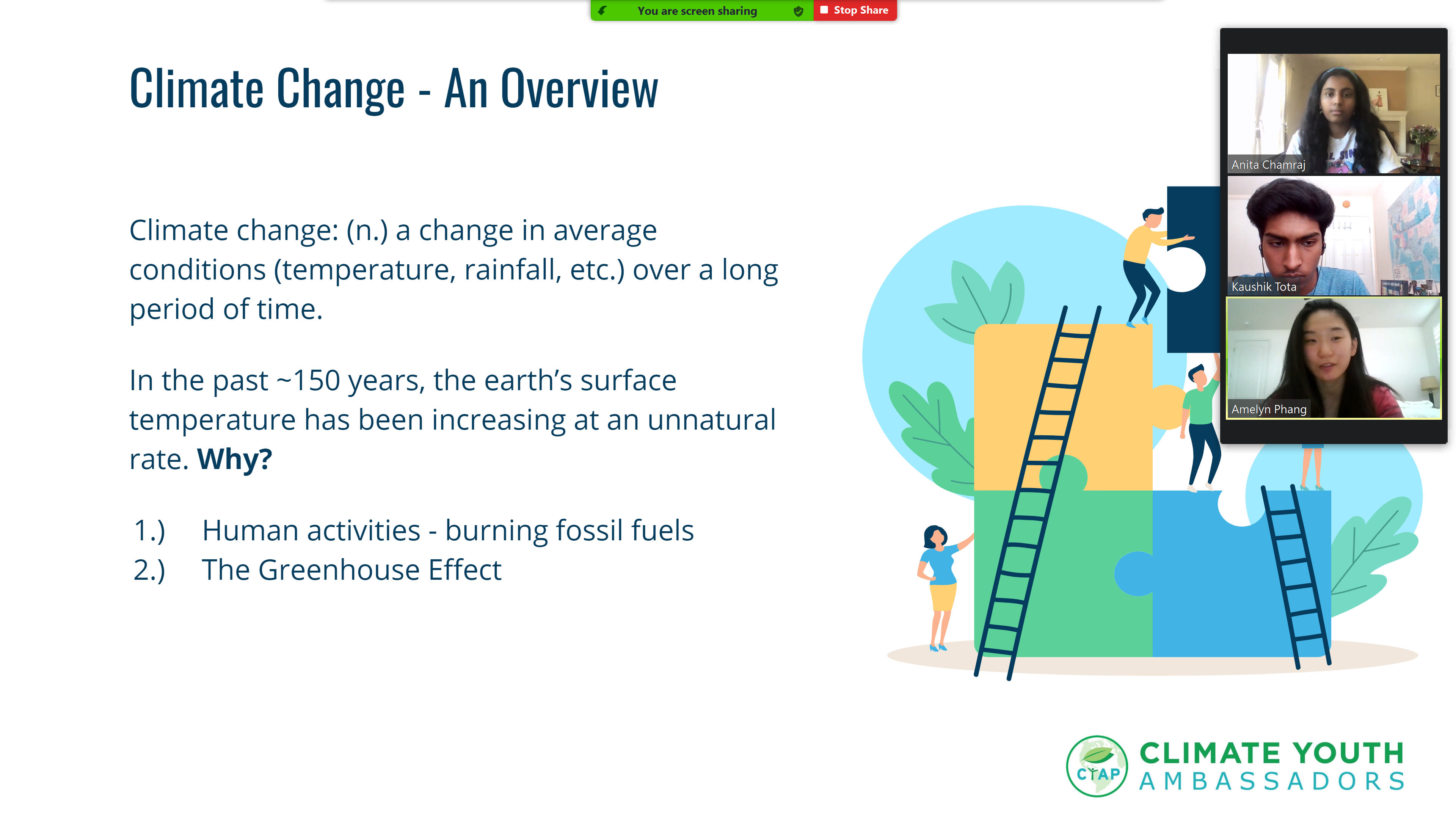 Virtual presentation "Climate Change - An Overview"