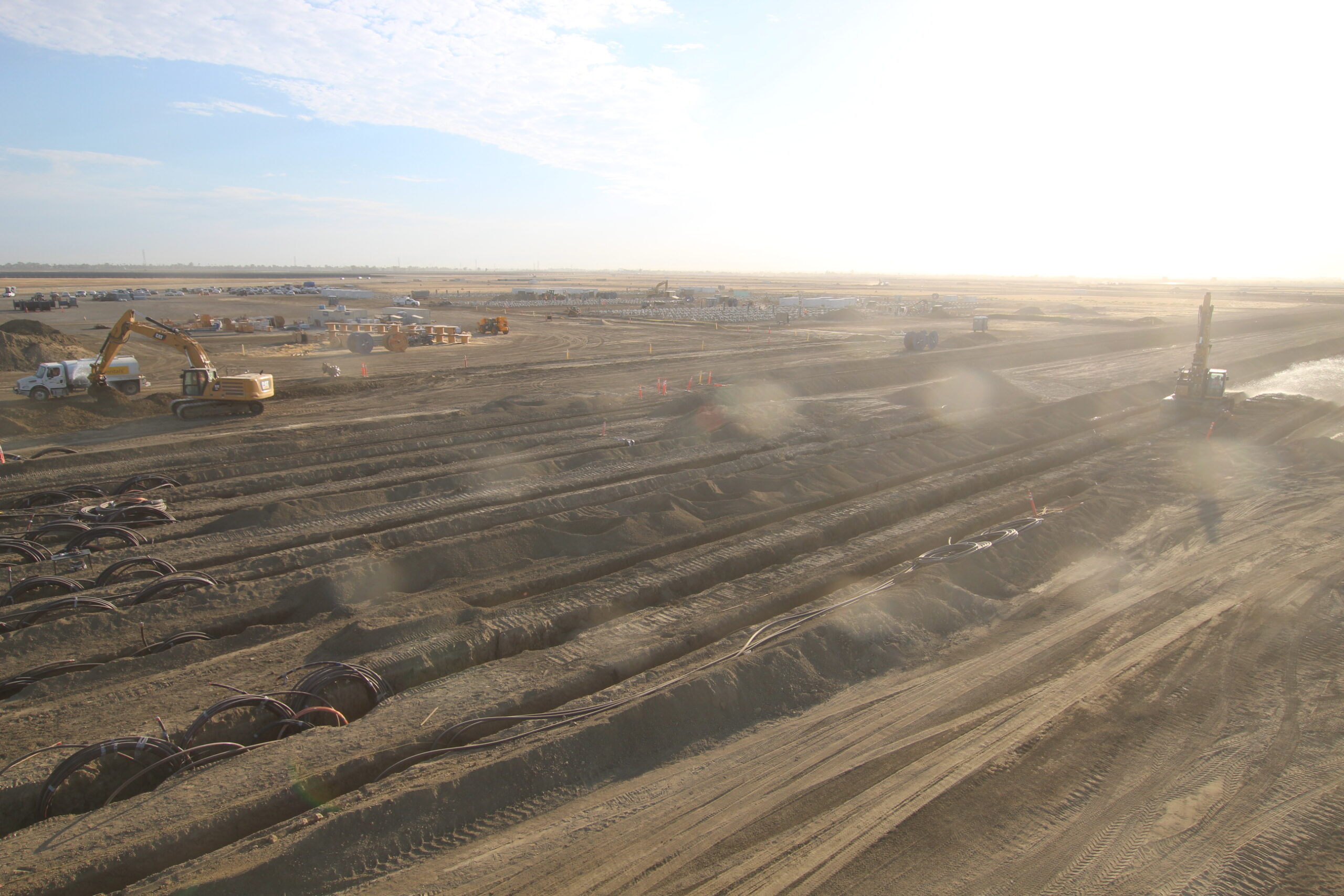 landscape image of construction site