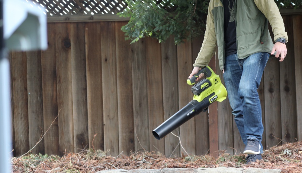 yard care electric leaf blower hero image